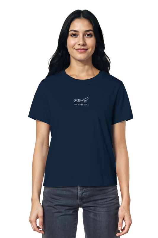 Mission One More Fair Fashion Shirt für aktiven Lifestyle aus Bio Baumwolle - Motiv Touched by Grace