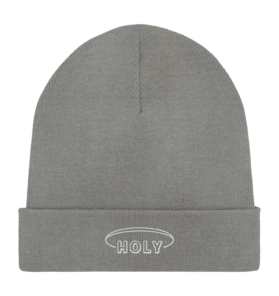 Produktbild Rib Beanie, Motiv Holy, Farbe Mid Heather Grey