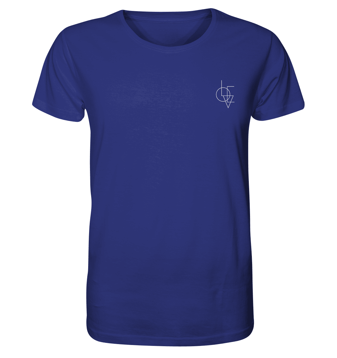 Produktbild T-Shirt, Motiv Love, Farbe Worker Blue