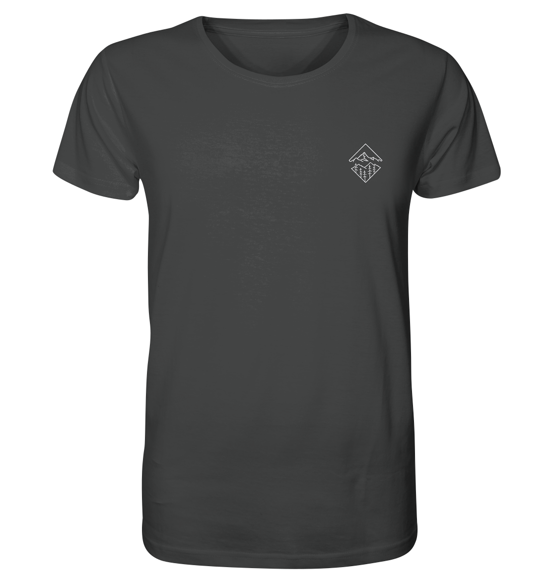 Produktbild T-Shirt, Motiv Glaube versetzt Berge, Farbe Anthracite