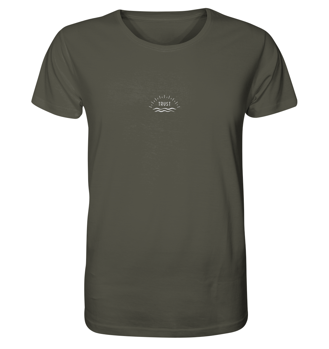 Produktbild T-Shirt, Motiv Trust, Farbe Khaki