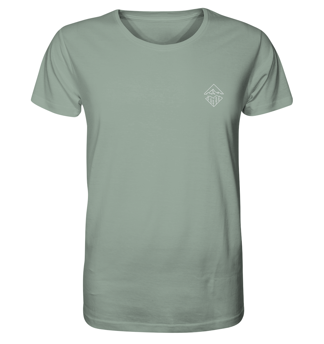 Produktbild T-Shirt, Motiv Glaube versetzt Berge, Farbe Aloe