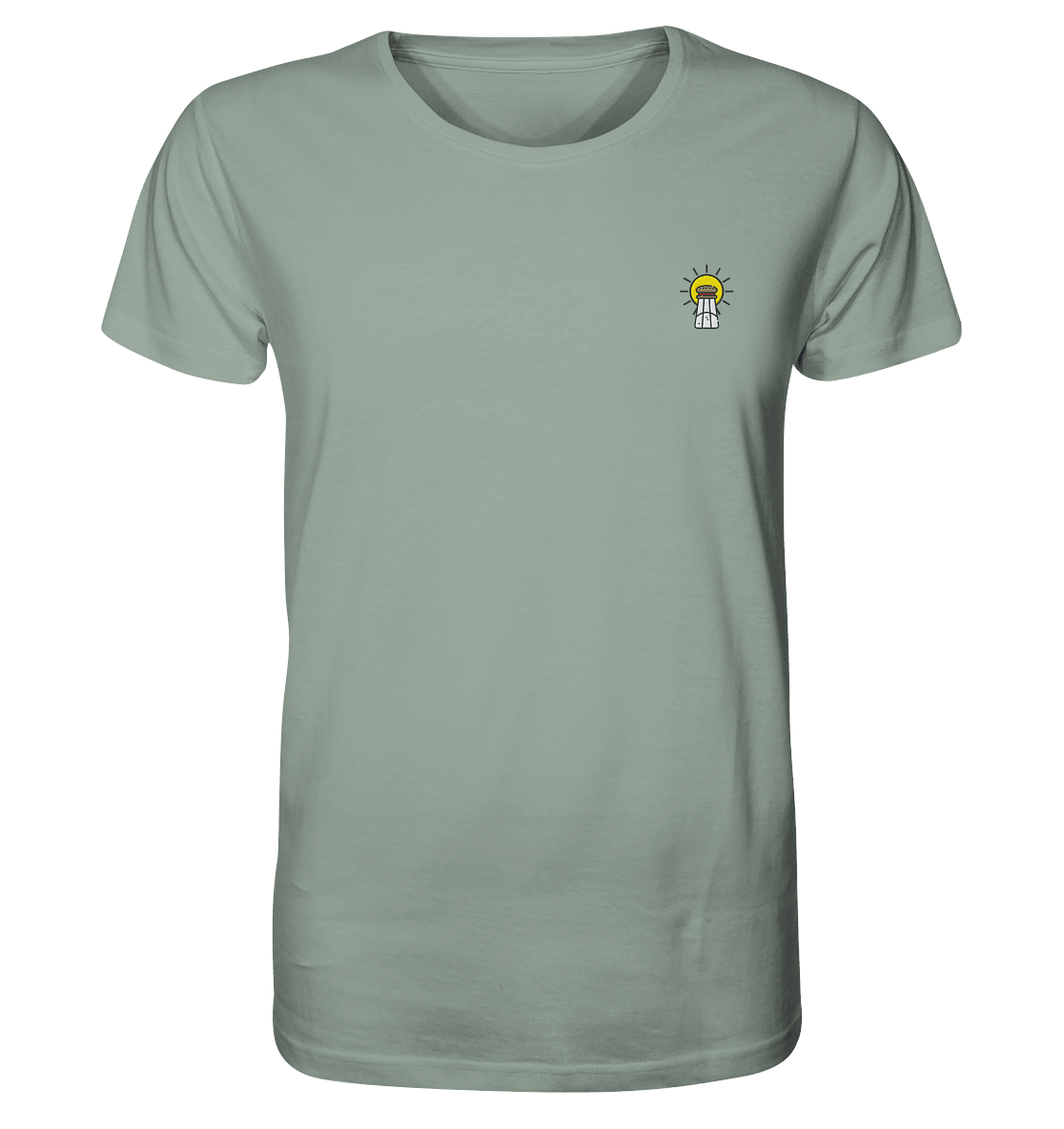 Produktbild T-Shirt, Motiv Licht und Salz, Farbe Aloe