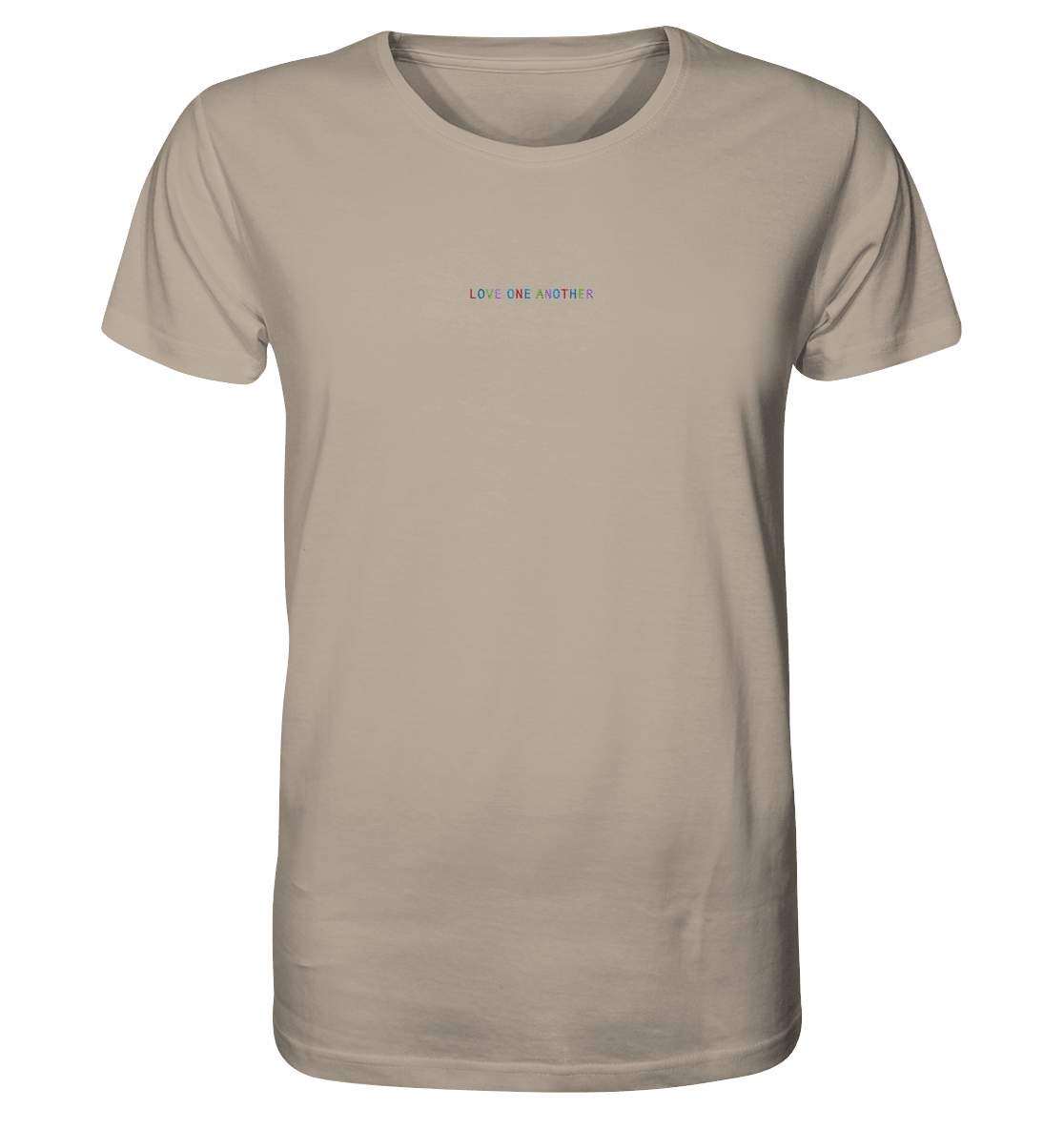 Produktbild T-Shirt, Motiv Love One Another, Farbe Desert Dust