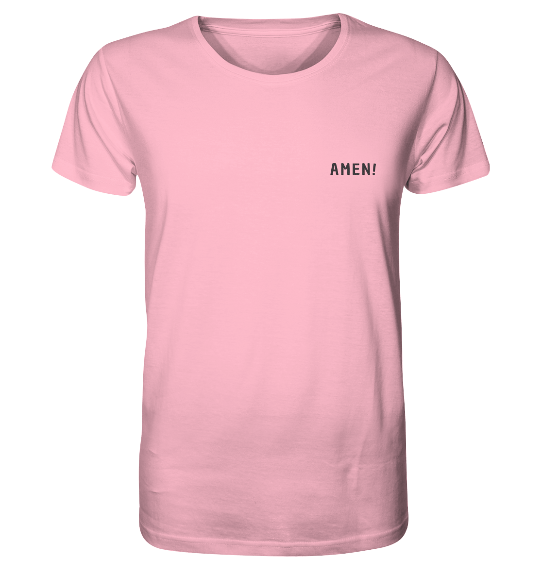 Produktbild T-Shirt, Motiv Amen!, Farbe Cotton Pink