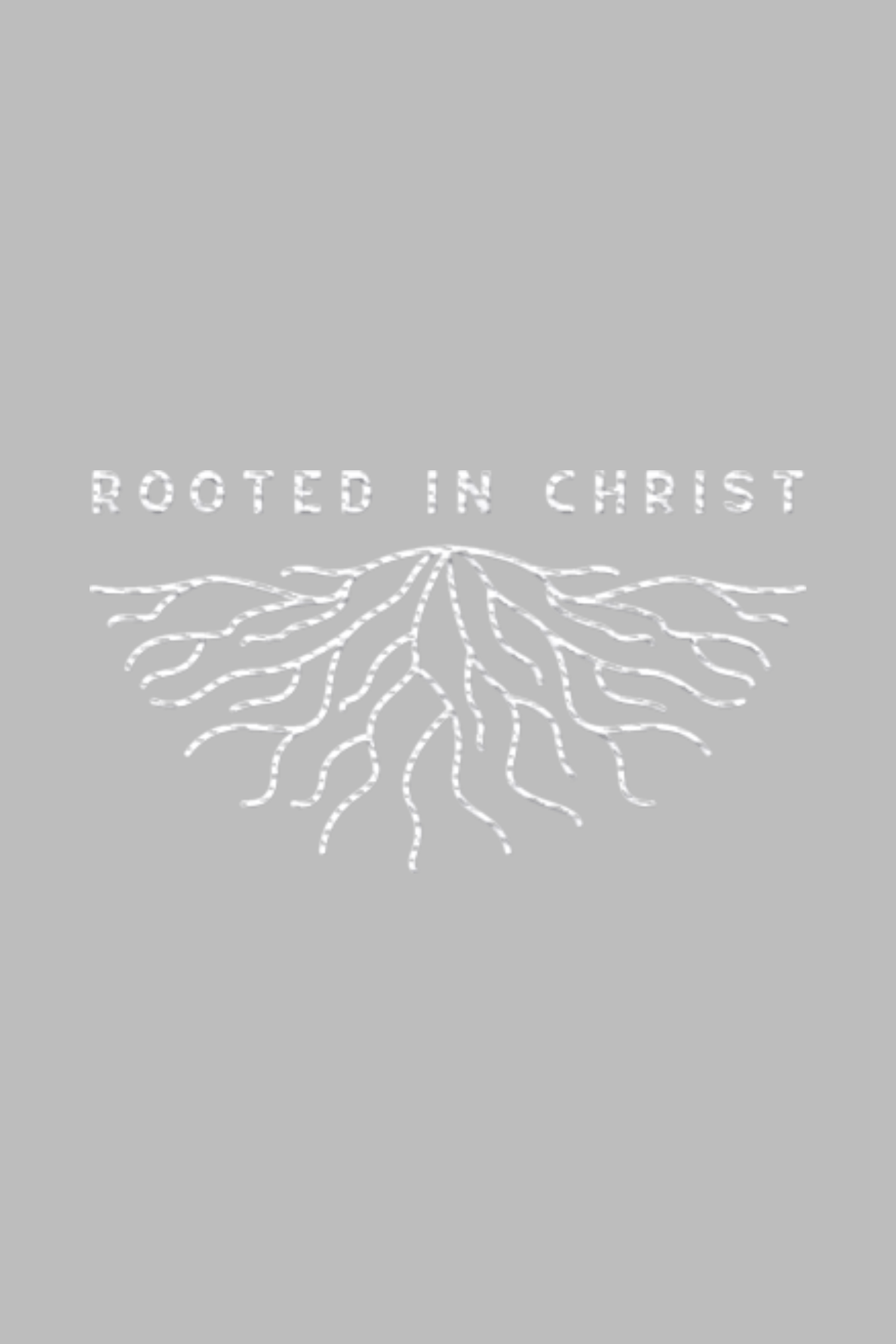 Stickmotiv Rooted in Christ in Nahaufnahme - faire, nachhaltige Kleidung aus Bio-Baumwolle von Mission One More