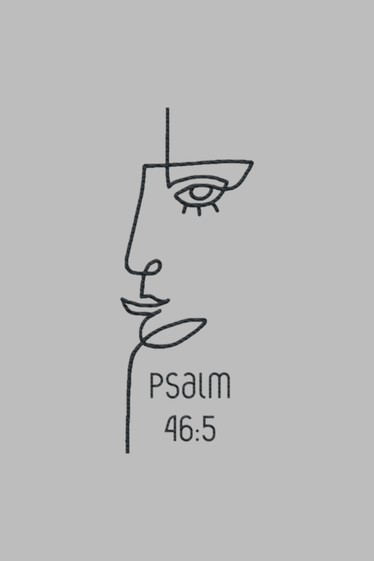 Stickmotiv God is in her in Nahaufnahme - faire, nachhaltige Kleidung aus Bio-Baumwolle von Mission One More