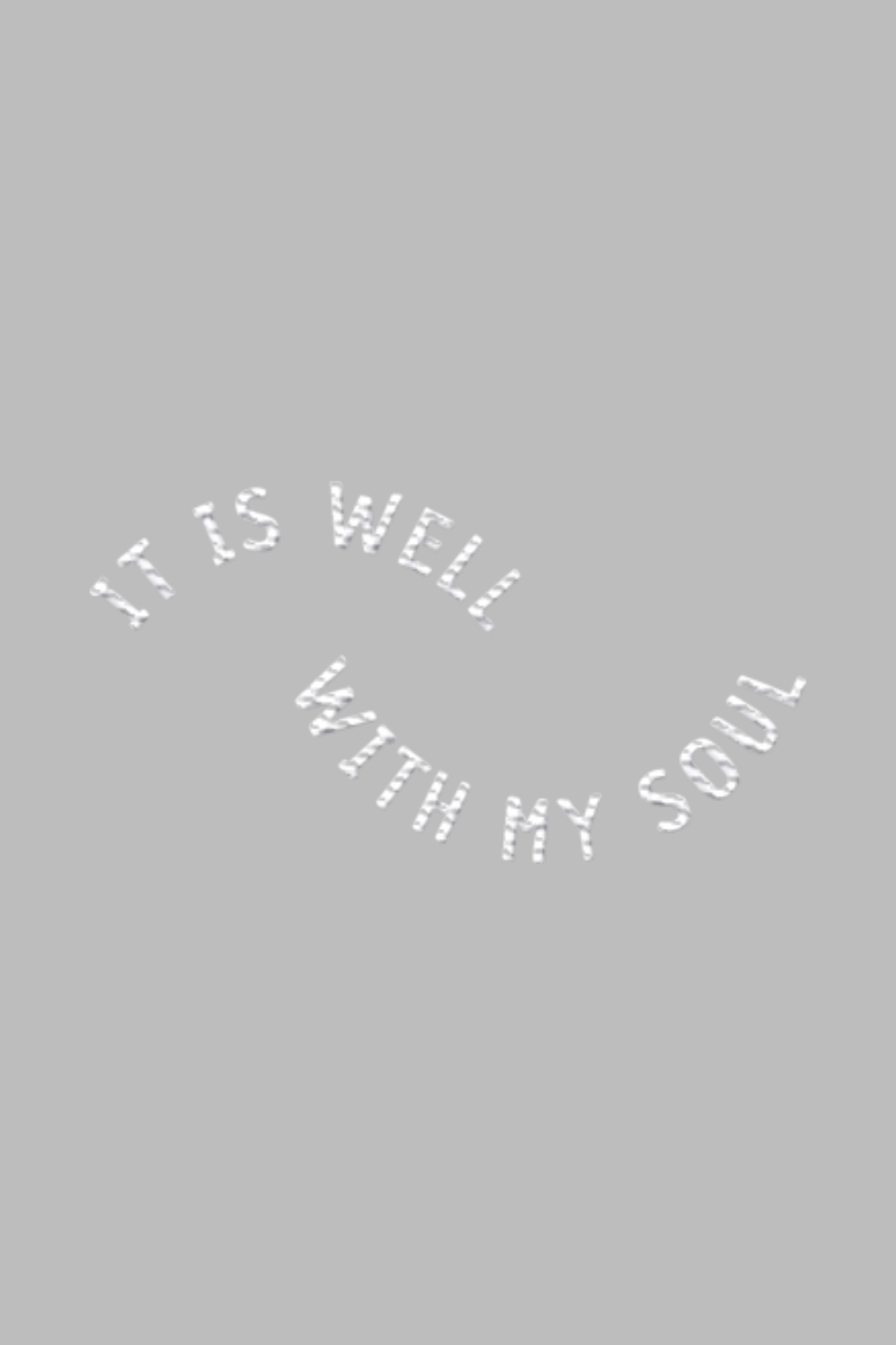 Stickmotiv It is well in Nahaufnahme - faire, nachhaltige Kleidung aus Bio-Baumwolle von Mission One More