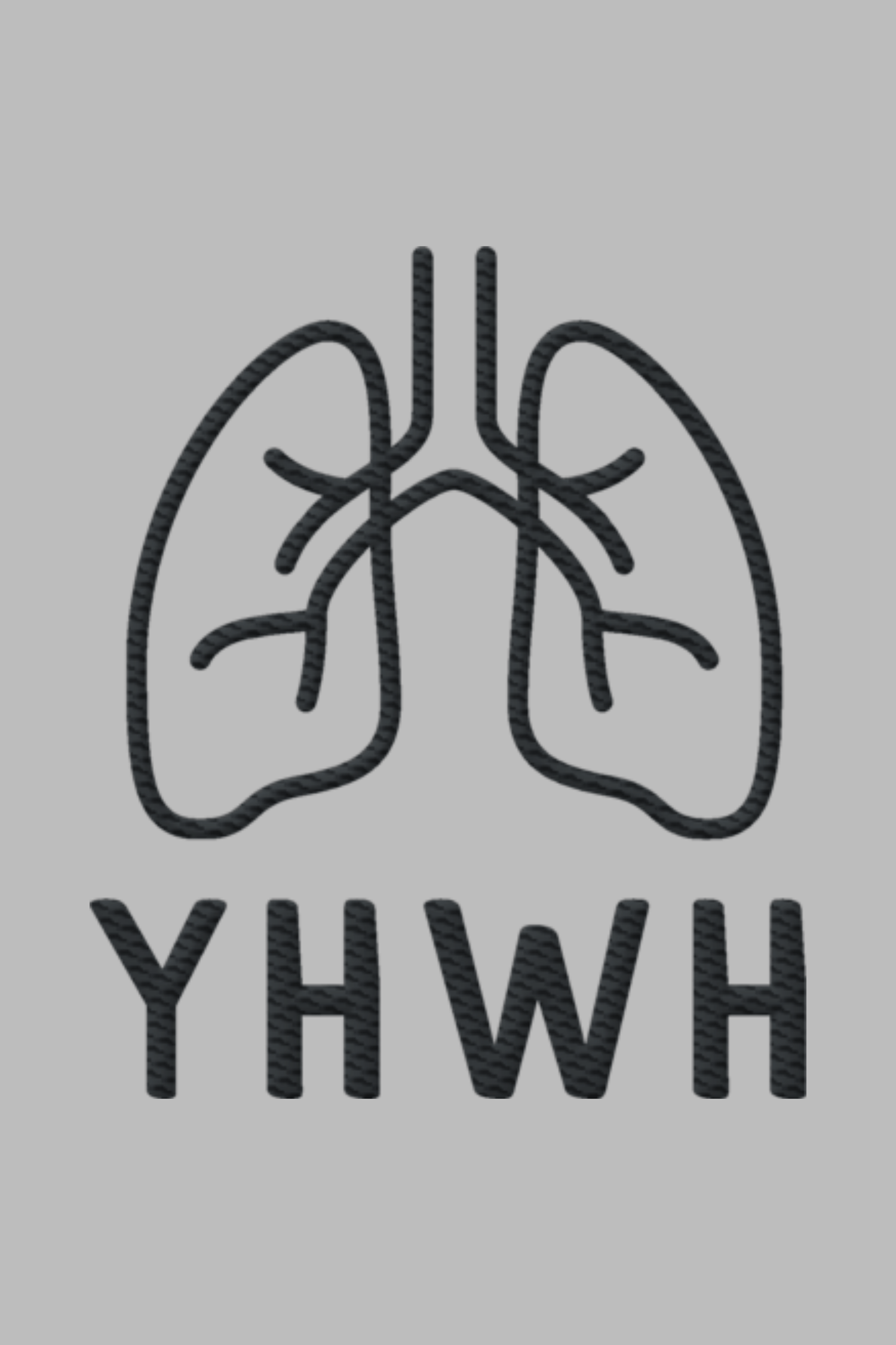 Stickmotiv YHWH in Nahaufnahme - faire, nachhaltige Kleidung aus Bio-Baumwolle von Mission One More