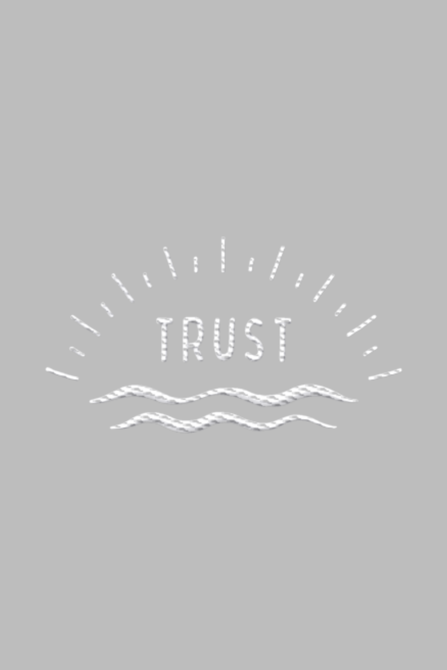 Stickmotiv Trust in Nahaufnahme - faire, nachhaltige Kleidung aus Bio-Baumwolle von Mission One More