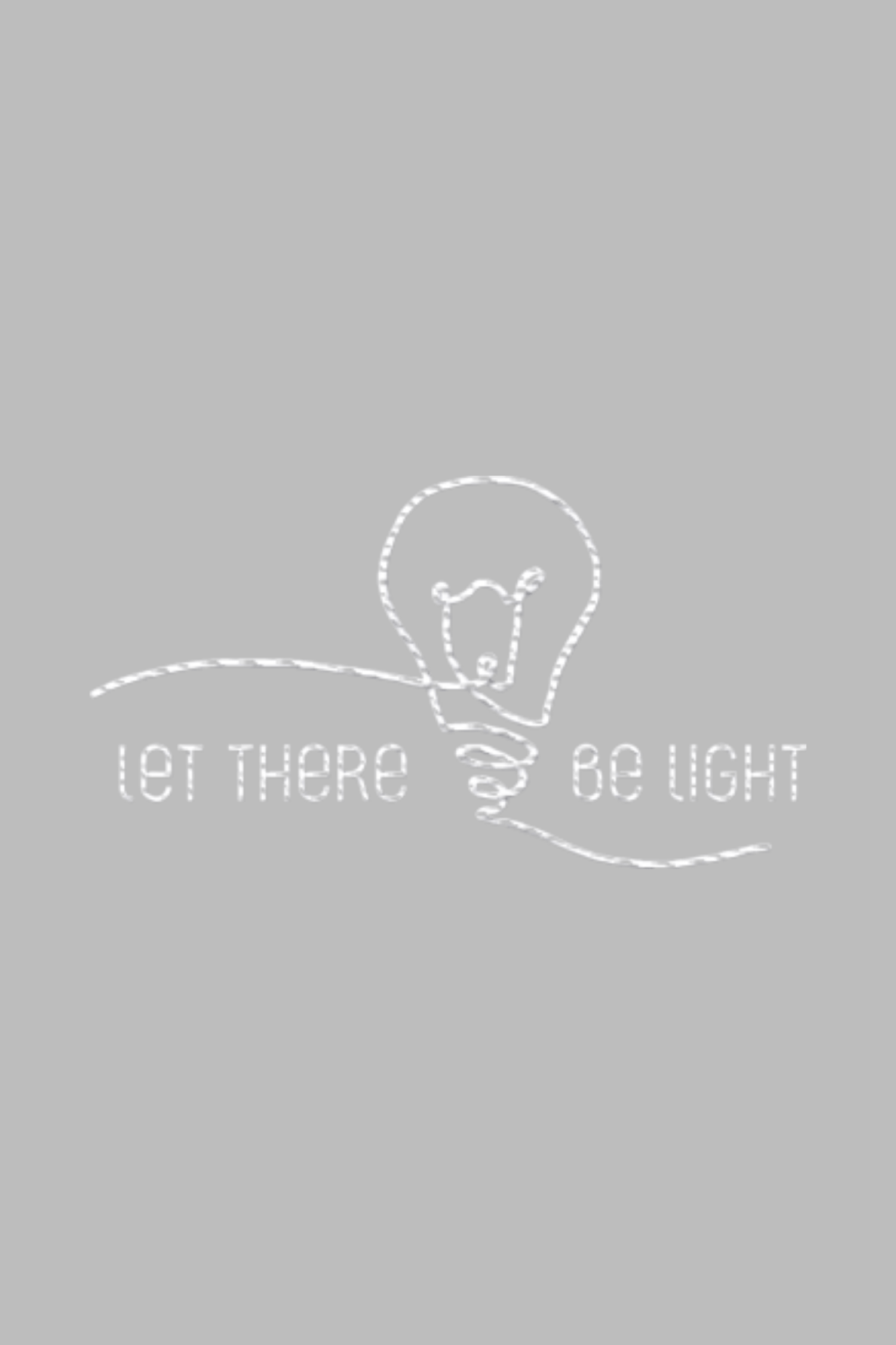 Stickmotiv Let there be Light in Nahaufnahme - faire, nachhaltige Kleidung aus Bio-Baumwolle von Mission One More