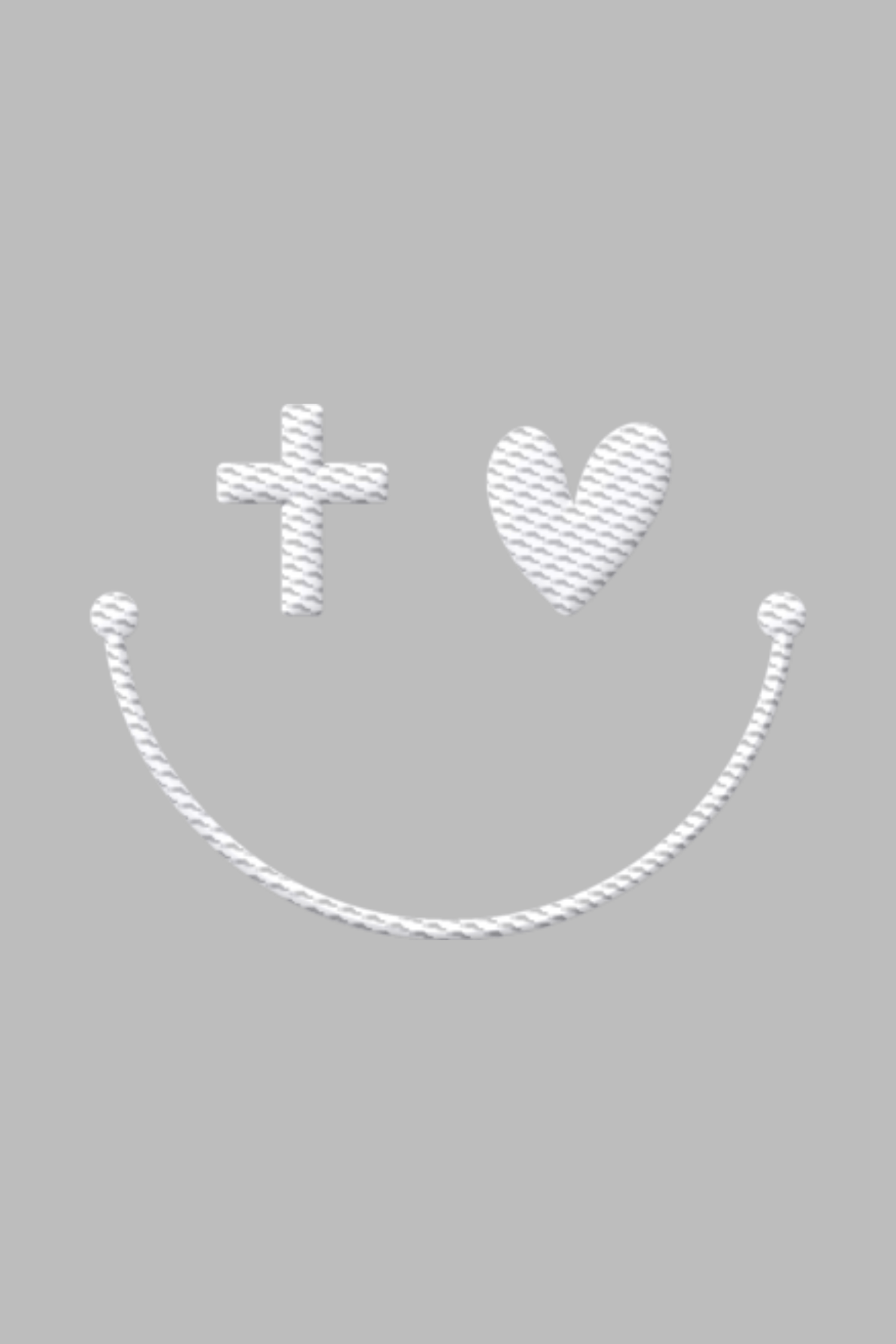 Stickmotiv Smile in Nahaufnahme - faire, nachhaltige Kleidung aus Bio-Baumwolle von Mission One More