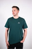 Model Oberkörperaufnahme, Produkt T-Shirts, Motiv Jesus is King, Farbe Glazed Green