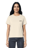 Natural Raw Bio-Baumwolle, minimalistisches Stickshirt Amen von Mission One More – nachhaltige christliche Mode für jeden Tag