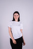 Model Oberkörperaufnahme, Produkt T-Shirt, Motiv Preach It, Farbe White