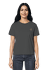 Mission One More Anthracite Organic Shirt ‚Gnade‘ minimalistisches Stickmotiv für Frauen