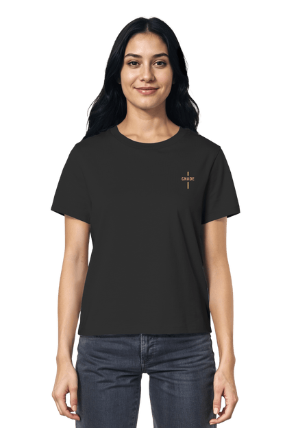 Mission One More ‚Gnade‘ christliches organic T-Shirt schwarz faire & nachhaltige Herstellung