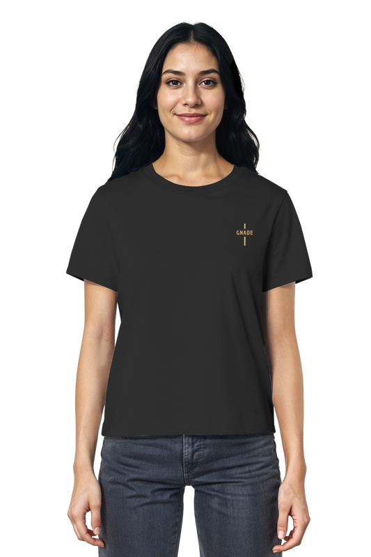Mission One More ‚Gnade‘ christliches organic T-Shirt schwarz faire & nachhaltige Herstellung
