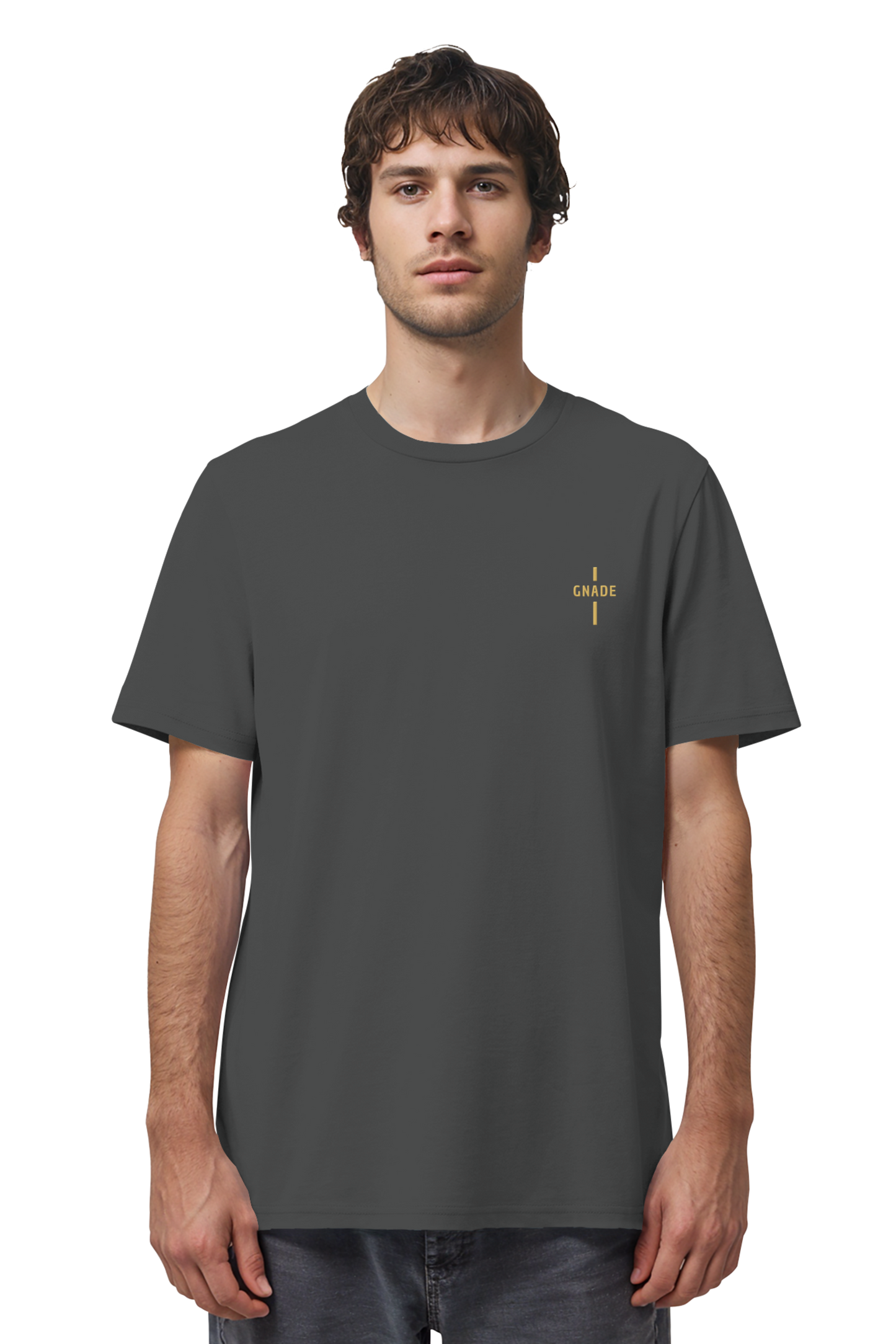 Mission One More Motiv ‚Gnade‘ Cotton T-Shirt Anthracite fair & nachhaltig hergestellt