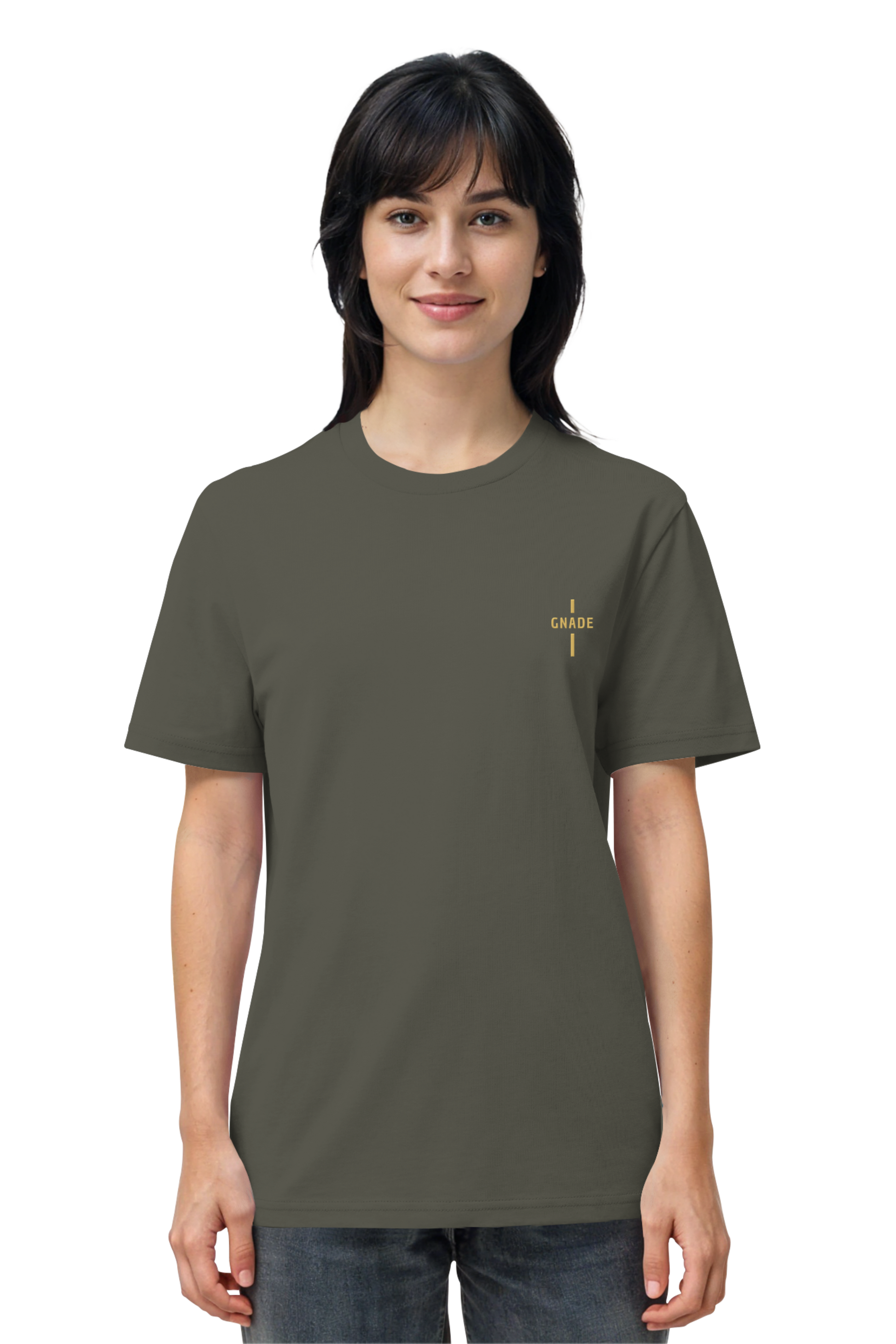 Mission One More ‚Gnade‘ Organic Cotton Shirt minimalistisch mit christlicher Botschaft