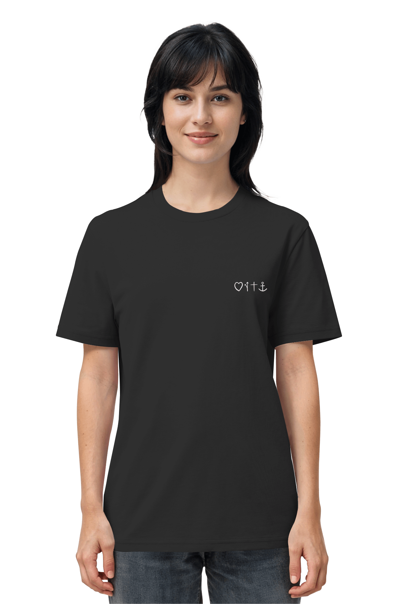 Mission One More Bio-Baumwoll-T-Shirt fairer Produktion – minimalistisches christliches Design mit nachhaltigem Stick Gospel