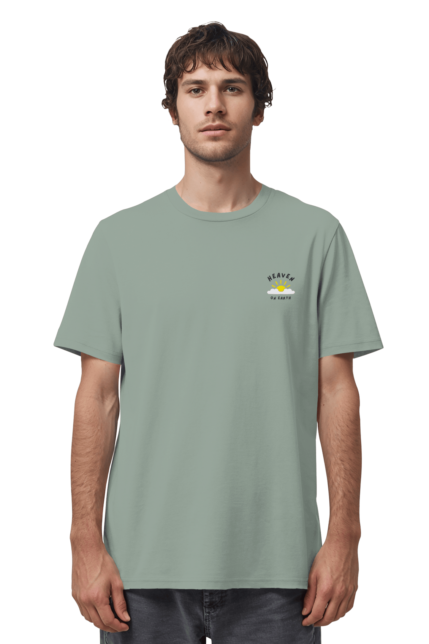 Mission One More Organic Unisex Shirt nachhaltiges christliches Design Heaven on Earth