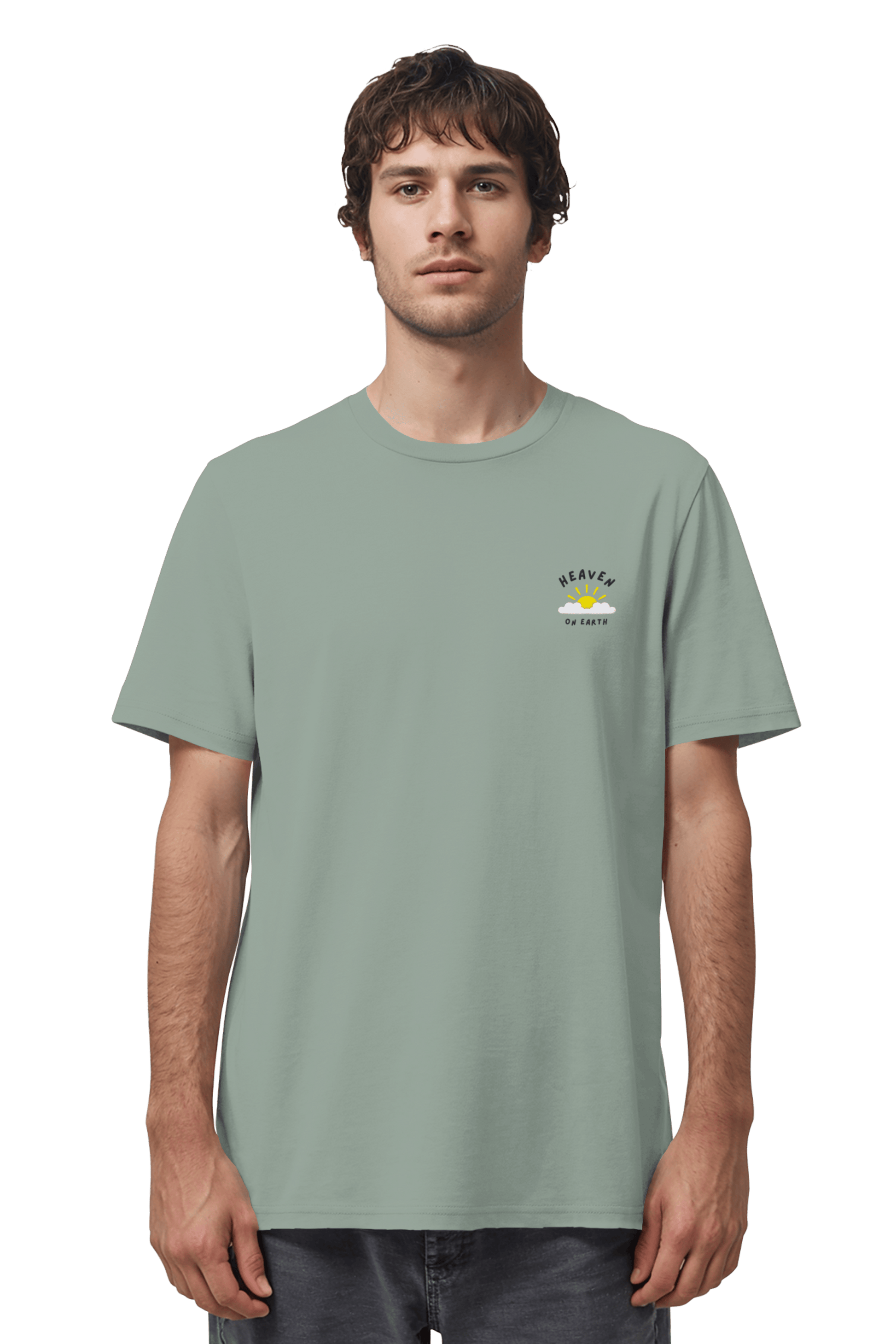 Mission One More Organic Unisex Shirt nachhaltiges christliches Design Heaven on Earth