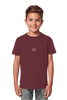 Jesus is King Organic Streatwear Burgundy, fair produzierte christliche Shirts aus Bio-Baumwolle mit hochwertigem Stick