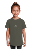 Jesus is King Organic Shirt Khaki, fair produzierte christliche Streetwear aus Bio-Baumwolle fuer Kinder mit Stickmotiv