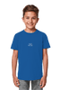 Jesus is King Organic Shirt Royal Blue, hochwertig produzierte christliche Streetwear aus Bio-Baumwolle fuer Kinder