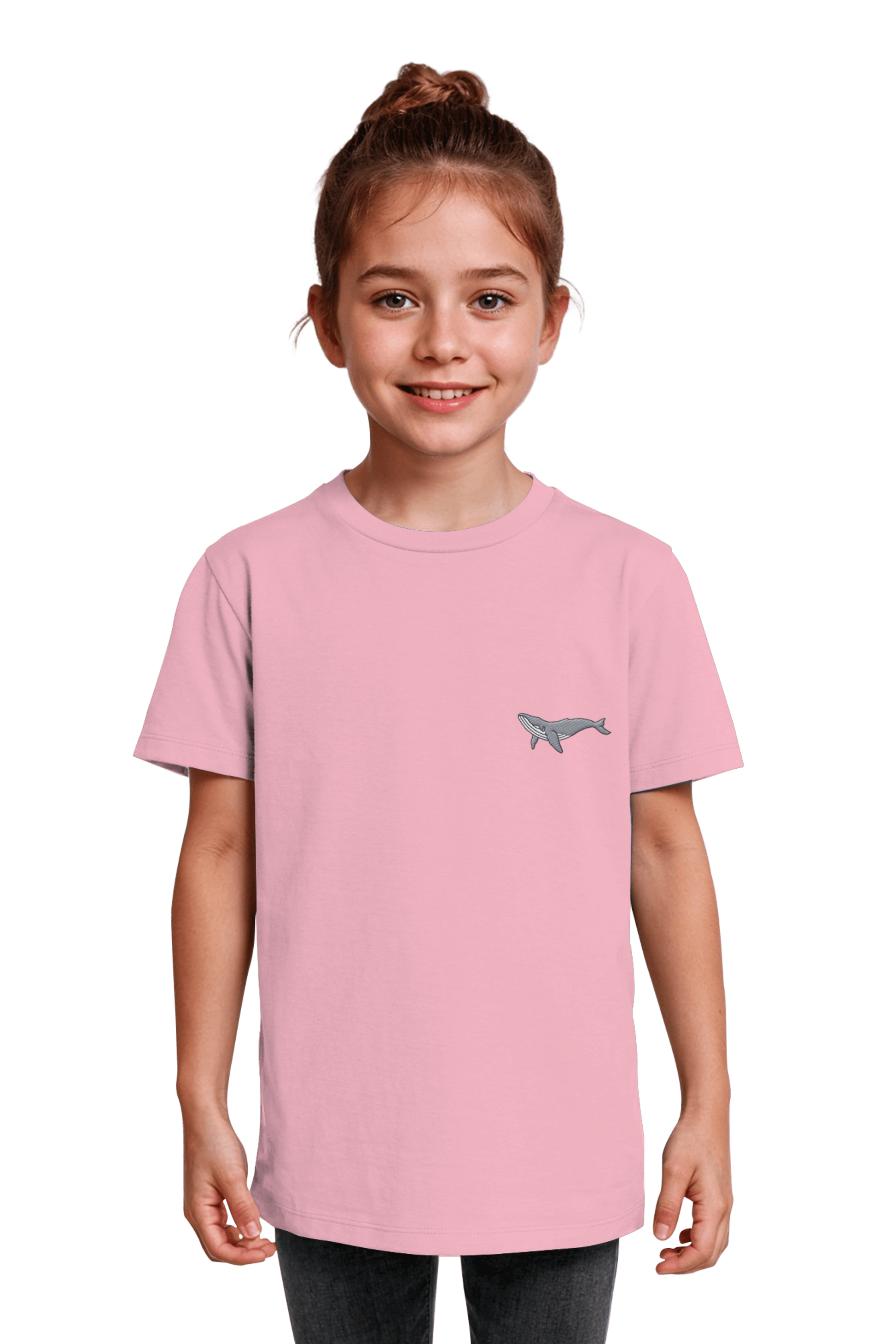 Nachhaltige Bio-Baumwolle T-Shirt Cotton Pink fuer Kinder mit dem Motiv Jonah - christliche Streatwear
