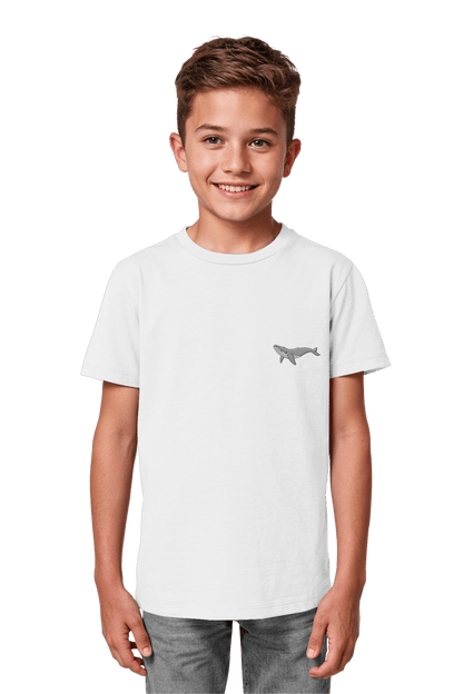 Christliches Bio-Baumwolle Shirt White fuer Kinder mit dem Motiv Jonah - Fair-Trade Mode von Mission One More