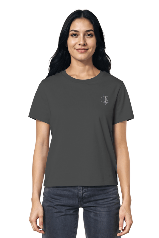 Anthracite Mission One More Love-T-Shirt, fair hergestellt aus ökologischen Materialien