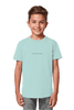 Love One Another Organic Shirt Blue, fair produzierte christliche Streetwear aus Bio-Baumwolle fuer Kids in der Vorderansicht