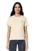 Zertifiziert nachhaltiges Mission One More T-Shirt mit feinem christlichem Design Shalom Shalom in Natural Raw