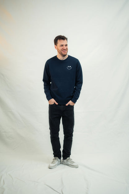 Mission One More organische Baumwolle Sweatshirt ‚Smile‘ - fair hergestellt