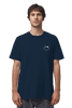 Mission One More ‚Smile‘ Organic Cotton Shirt in French Navy mit minimalistischen & christlichen Design