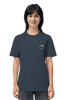 Mission One More ‚Smile‘ Cotton Shirt in grau minimalistisches & hochwertiges Stickdesign