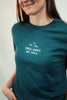Model trägt christliches Mission One More ‚Then sings my Soul‘ Bio-Shirt minimalistisches Motiv