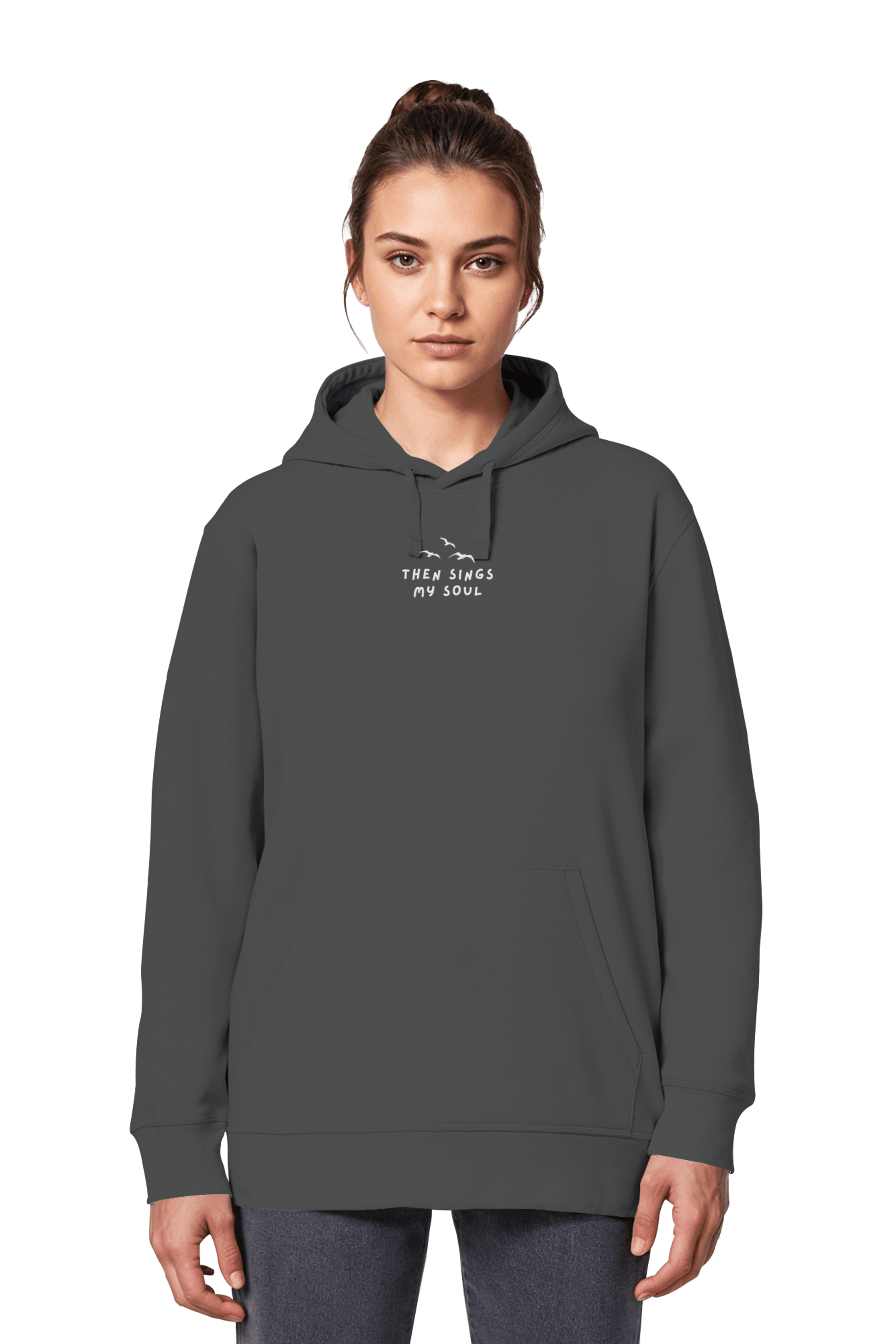 Mission One More unisex Hoodie fein gewebte Bio Baumwolle nachhaltige Stoffstruktur - Then sings my Soul