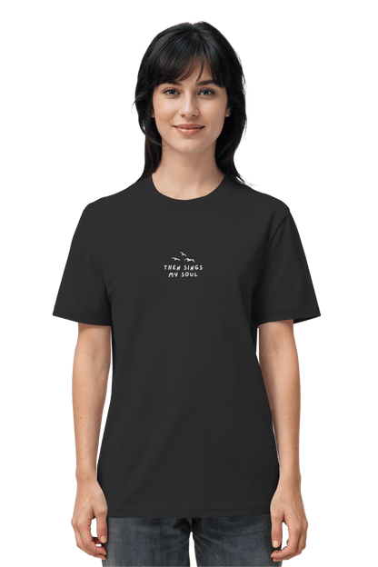 Mission One More - christliches Design "Then sings my Soul" T-Shirt Black minimalistisch