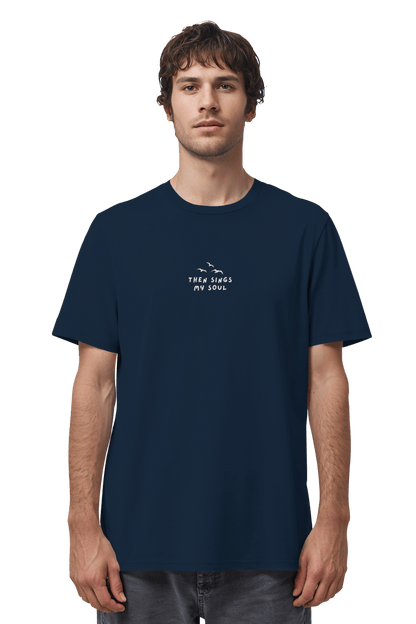 Mission One More christliches ‚Then sings my Soul‘ Organic T-Shirt in Blau nachhaltig & faire Produktion