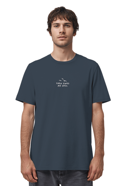 Mission One More ‚Then sings my Soul‘ christliches T-Shirt India Ink Grau aus Bio Baumwolle nachhaltig hergestellt