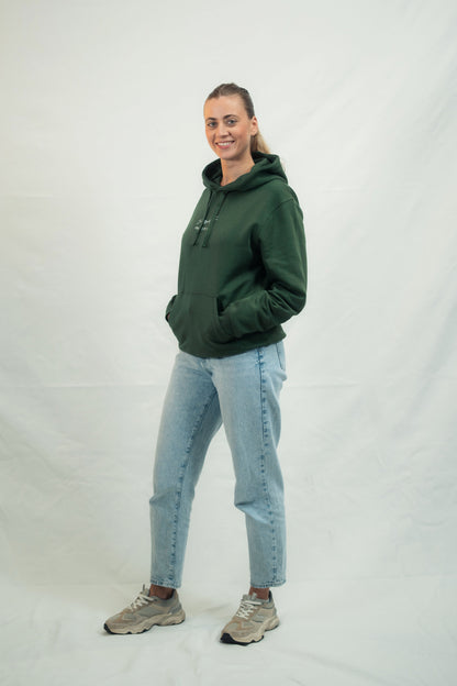 Mission One More Organic Faith Hoodie Touched by Grace für Mann und Frau cleane Studioaufnahme