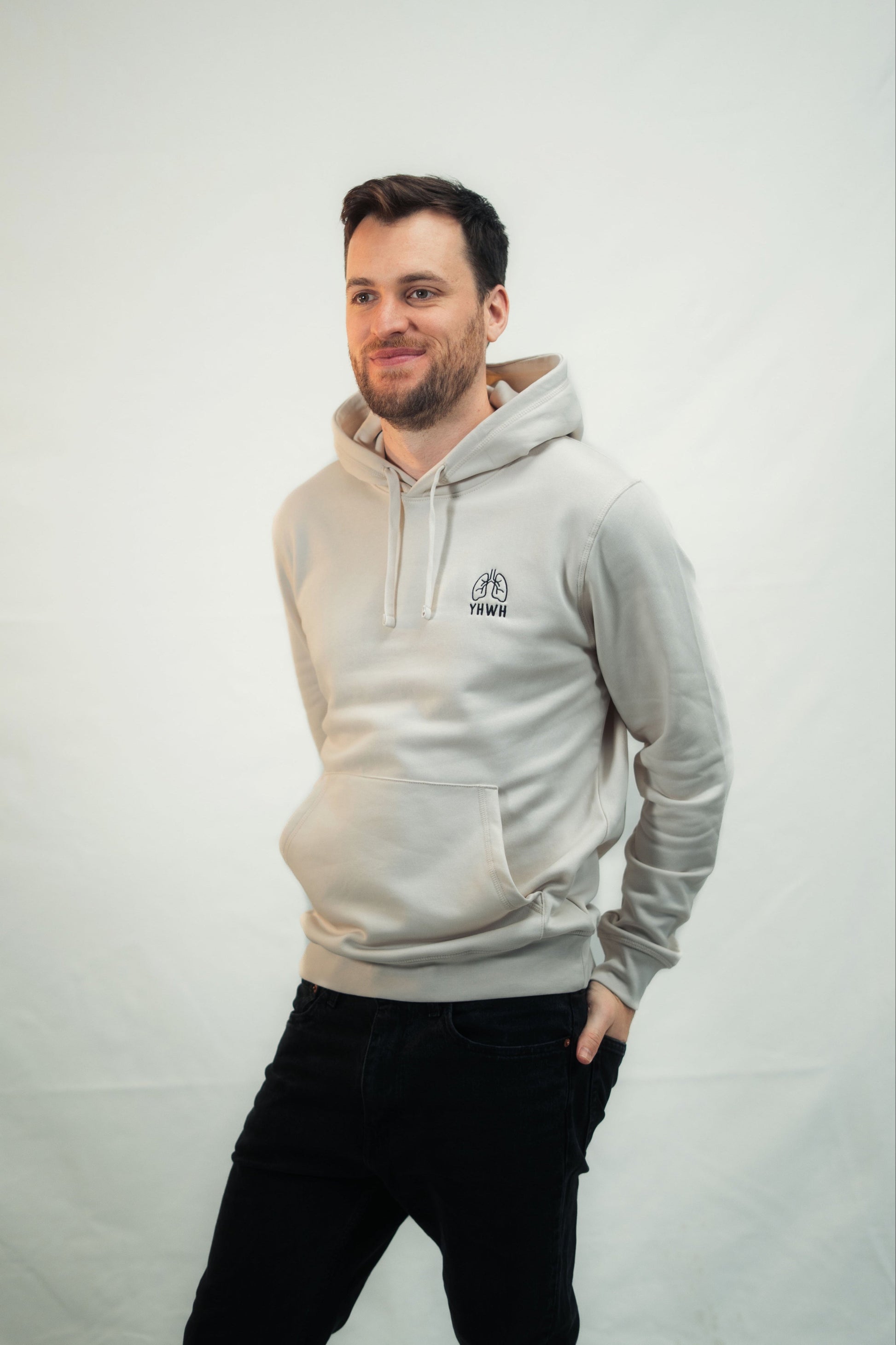 Mission One More Hoodie christliches Design ‚YHWH‘ minimalistisch, hochwertige Verarbeitung