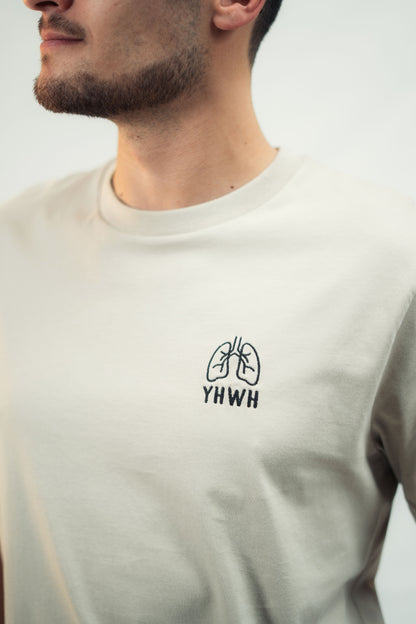 Mission One More T-Shirt aus Bio-Baumwolle mit christlicher Botschaft minimalistischer Stick