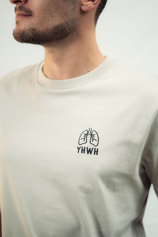 Mission One More T-Shirt aus Bio-Baumwolle mit christlicher Botschaft minimalistischer Stick