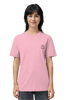 Mission One More ‚YHWH‘ Organic Shirt Pink minimalistisches Stickmotiv mit Bedeutung