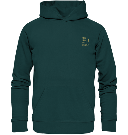 Produktbild Hoodie, Motiv Same Same not Different, Farbe Glazed Green