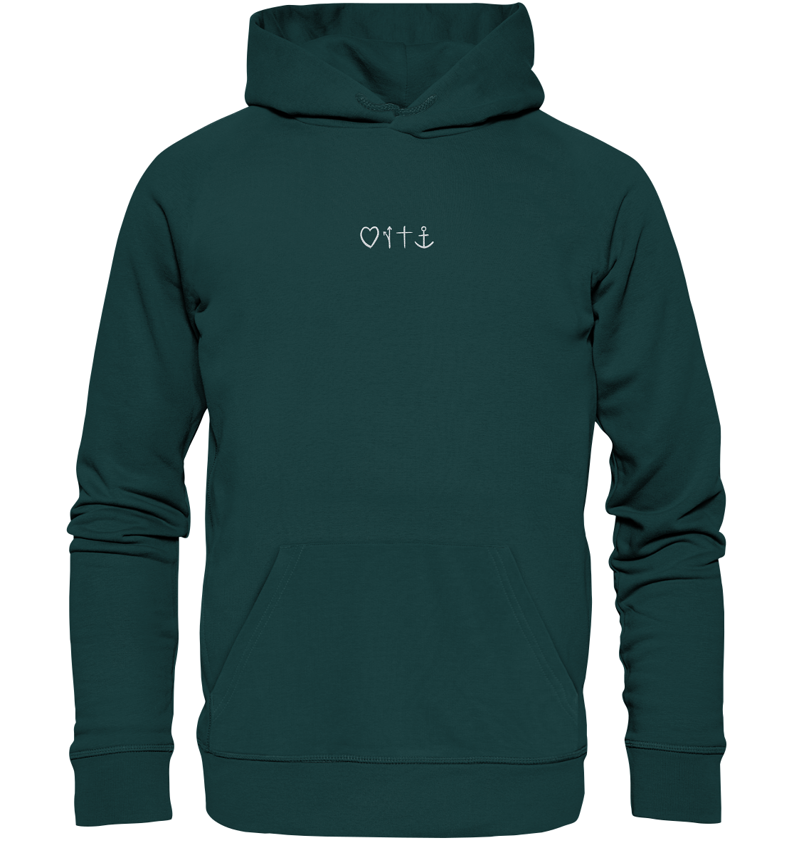 Produktbild Hoodie, Motiv Gospel, Farbe Glazed Green